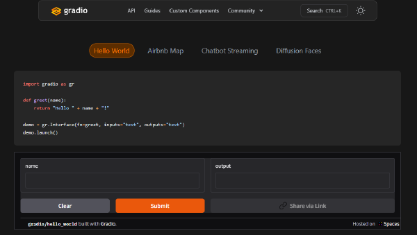Gradio Interfaces