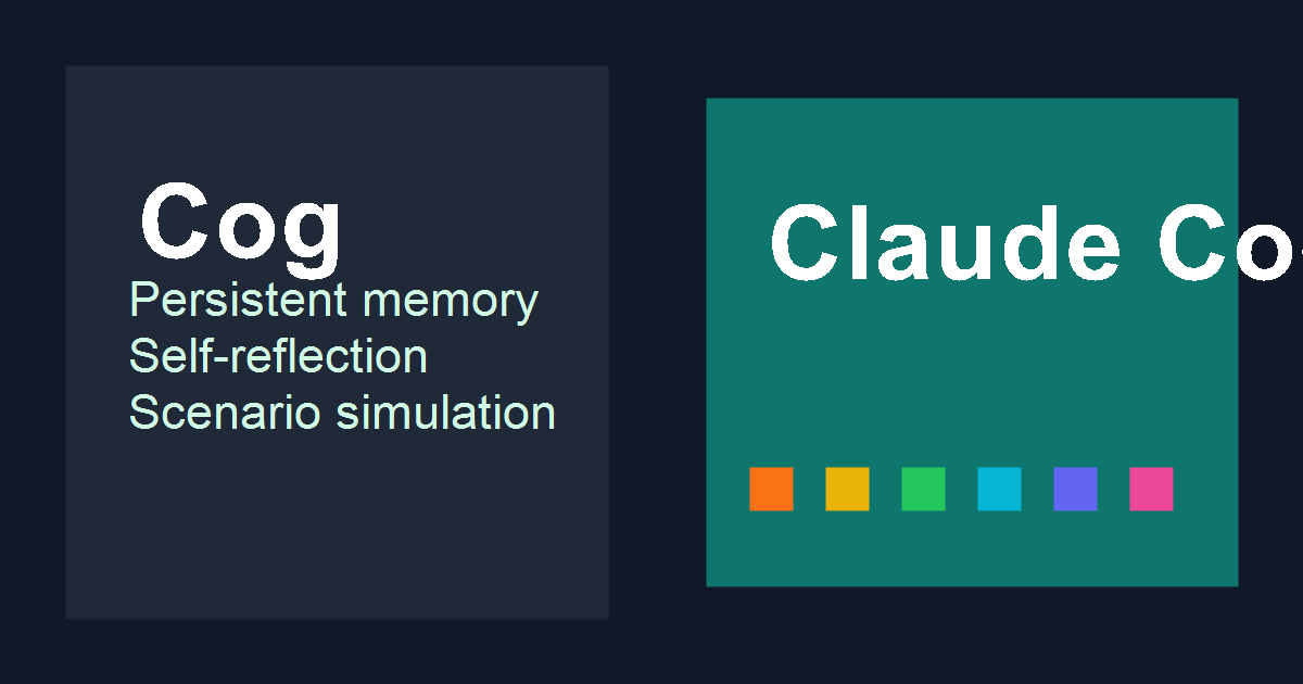 Cog: a cognitive architecture for Claude Code · Learning blog