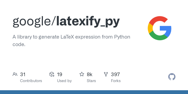 latexify_py: Convert Python Functions to LaTeX with One Decorator