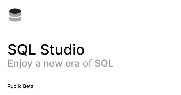 SQL Studio: A New Database Client