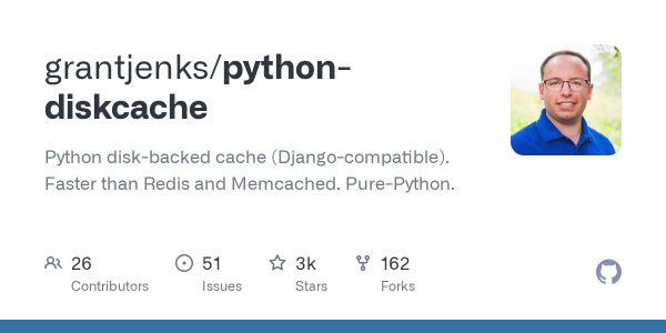 DiskCache: Disk-Backed Cache for Python Without Redis or Memcached